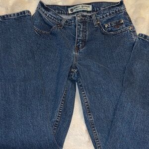 Harley-Davidson Straight Leg Jeans in Dark Blue Denim